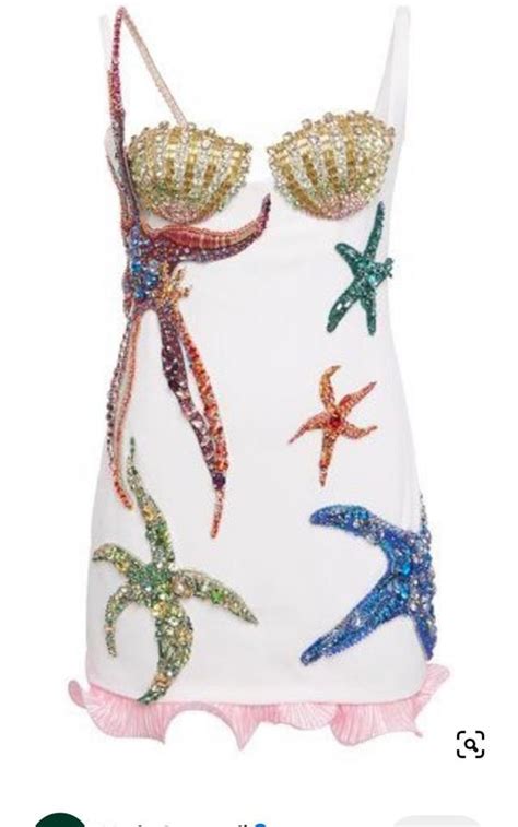 versace silk mini dress starfish